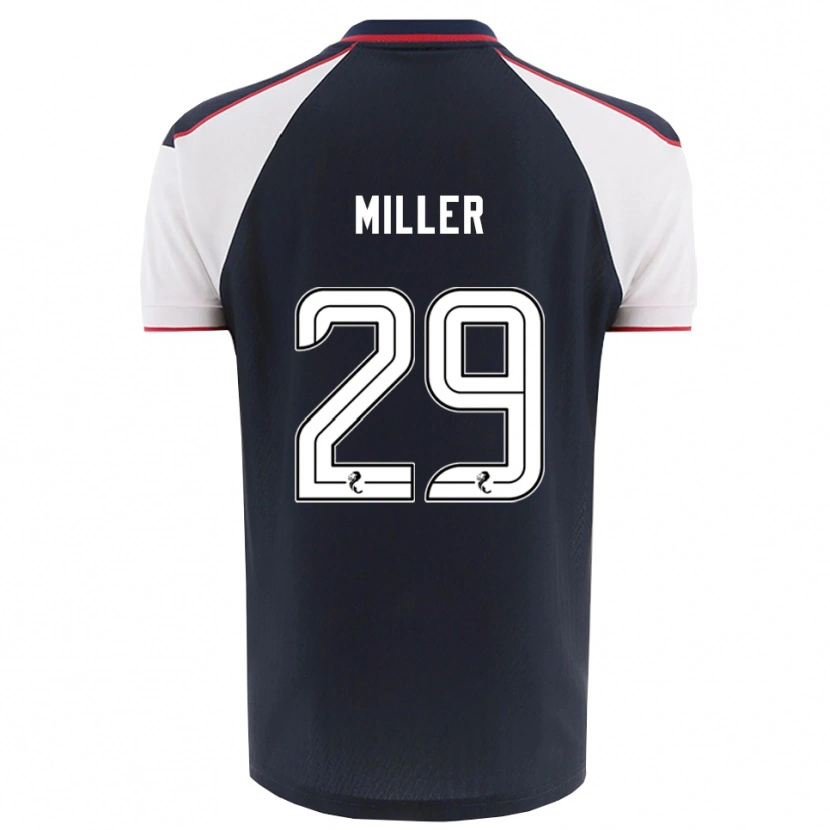 Danxen Niño Camiseta Calvin Miller #29 Azul Marino Blanco 1ª Equipación 2025/26 La Camisa