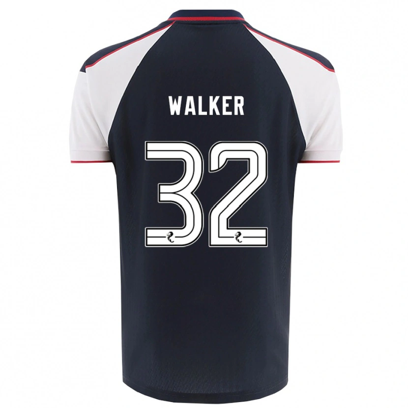 Danxen Niño Camiseta Rhys Walker #32 Azul Marino Blanco 1ª Equipación 2025/26 La Camisa