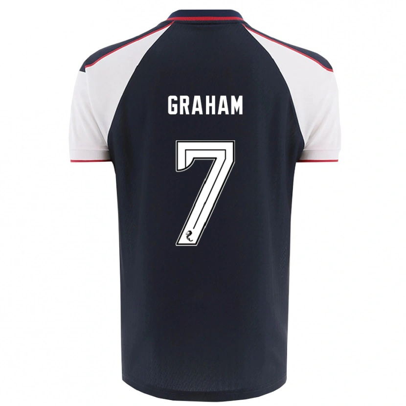 Danxen Niño Camiseta Brian Graham #7 Azul Marino Blanco 1ª Equipación 2025/26 La Camisa