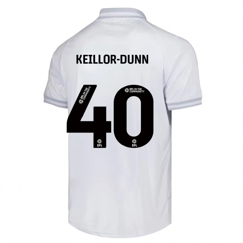 Danxen Niño Camiseta Davis Keillor-Dunn #40 Blanco Gris Negro 2ª Equipación 2025/26 La Camisa