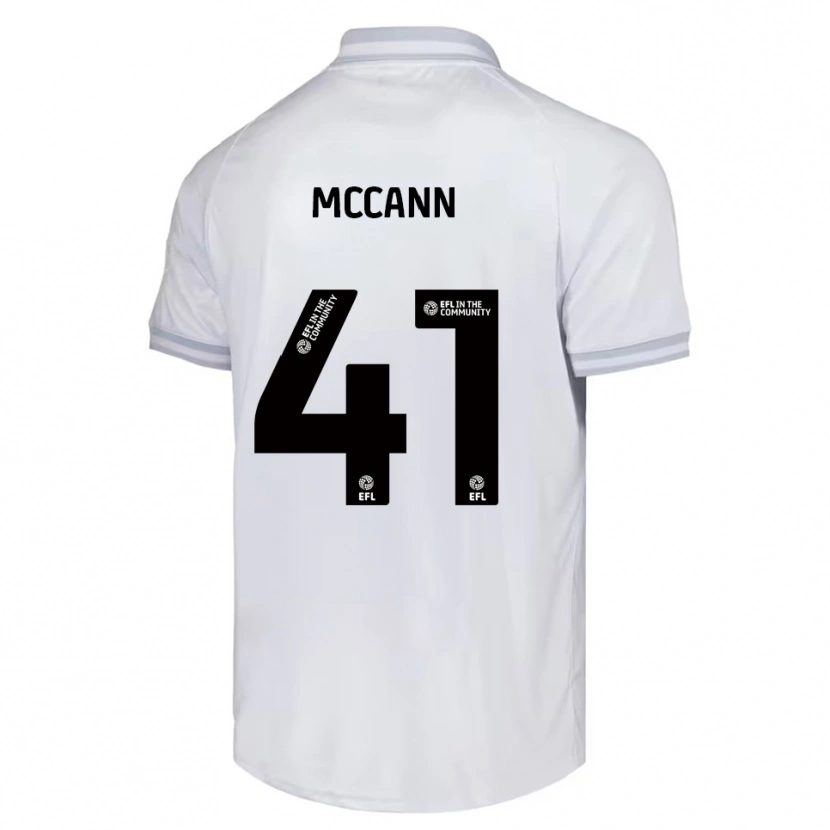 Danxen Niño Camiseta Bayley Mccann #41 Blanco Gris Negro 2ª Equipación 2025/26 La Camisa