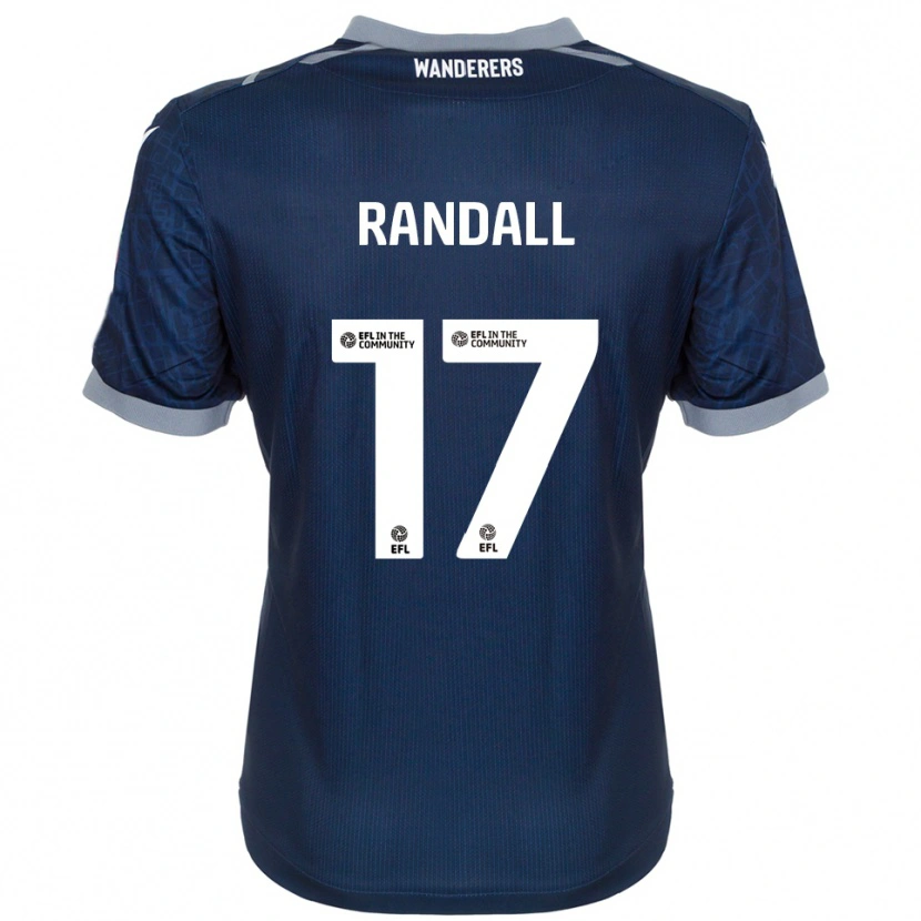 Danxen Niño Camiseta Joel Randall #17 Azul Marino Gris 2ª Equipación 2025/26 La Camisa