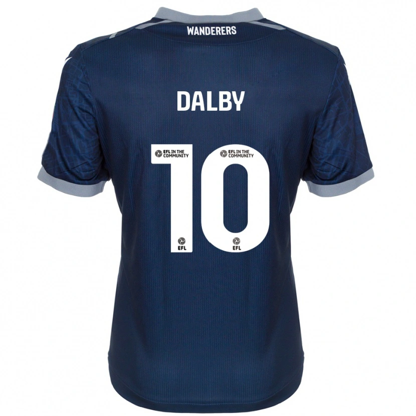 Danxen Niño Camiseta Sam Dalby #10 Azul Marino Gris 2ª Equipación 2025/26 La Camisa