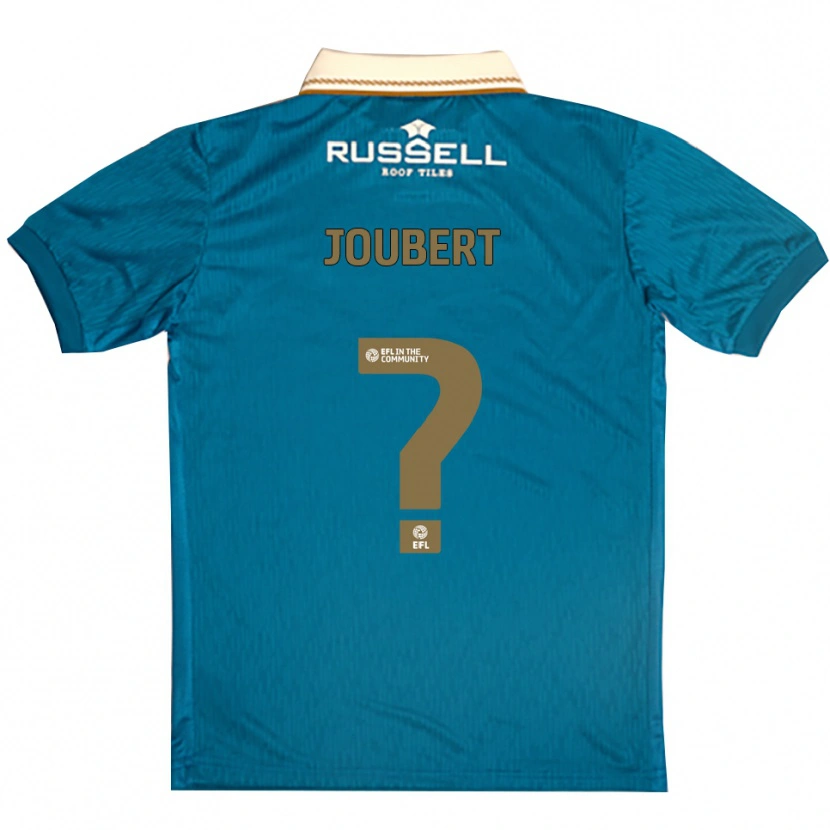 Danxen Niño Camiseta Lucas Joubert #0 Celeste Blanco 2ª Equipación 2025/26 La Camisa