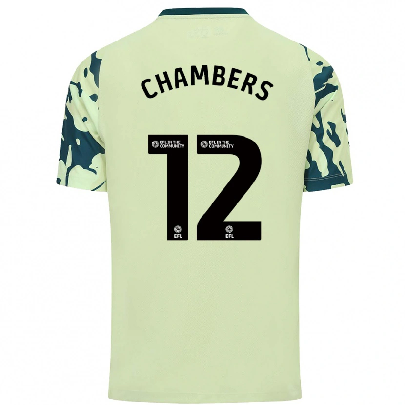 Danxen Niño Camiseta Calum Chambers #12 Verde Oscuro 2ª Equipación 2025/26 La Camisa