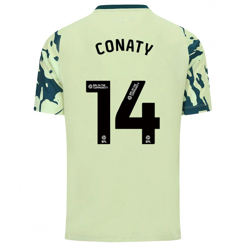 Danxen Niño Camiseta Keano Conaty #14 Verde Oscuro 2ª Equipación 2025/26 La Camisa