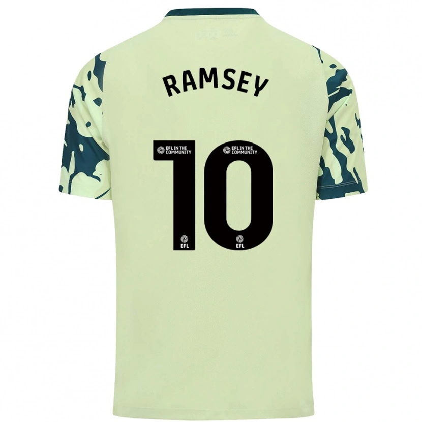 Danxen Niño Camiseta Aaron Ramsey #10 Verde Oscuro 2ª Equipación 2025/26 La Camisa