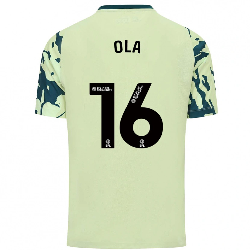 Danxen Niño Camiseta Daniel Ola #16 Verde Oscuro 2ª Equipación 2025/26 La Camisa
