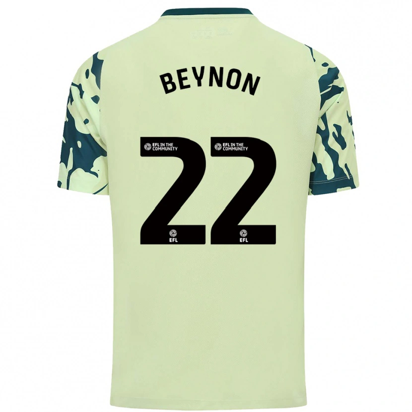 Danxen Niño Camiseta Emma Beynon #22 Verde Oscuro 2ª Equipación 2025/26 La Camisa