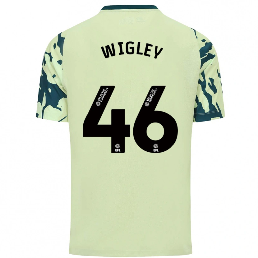 Danxen Niño Camiseta Morgan Wigley #46 Verde Oscuro 2ª Equipación 2025/26 La Camisa