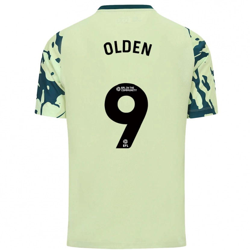 Danxen Niño Camiseta Mackenzie Olden #9 Verde Oscuro 2ª Equipación 2025/26 La Camisa