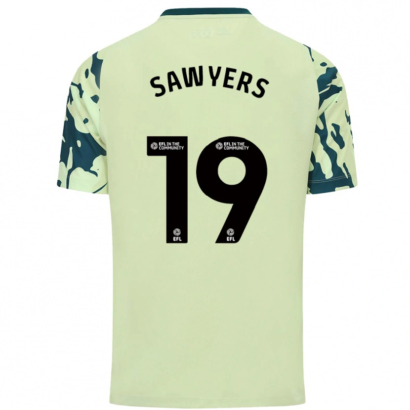 Danxen Niño Camiseta Romaine Sawyers #19 Verde Oscuro 2ª Equipación 2025/26 La Camisa