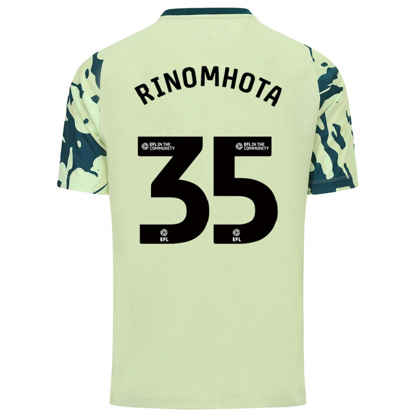 Danxen Niño Camiseta Andy Rinomhota #35 Verde Oscuro 2ª Equipación 2025/26 La Camisa