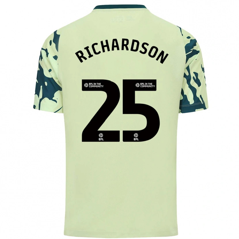 Danxen Niño Camiseta Tija Richardson #25 Verde Oscuro 2ª Equipación 2025/26 La Camisa