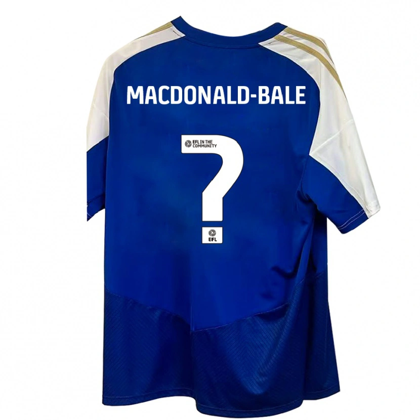 Danxen Niño Camiseta Paige Macdonald-Bale #0 Azul Blanco Dorado 2ª Equipación 2025/26 La Camisa