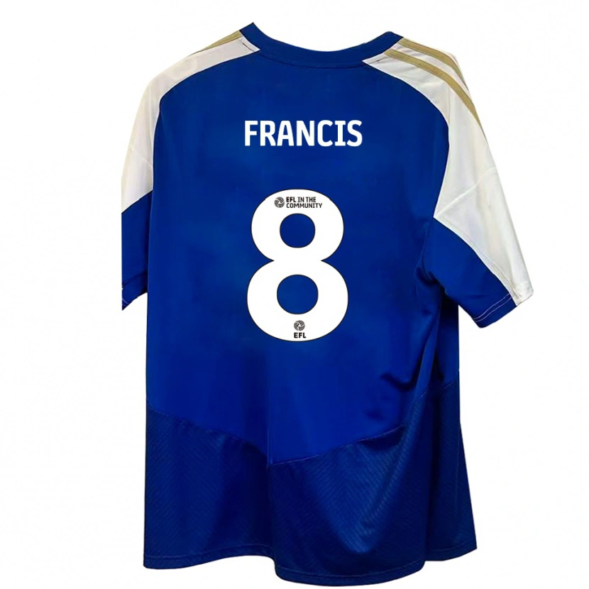 Danxen Niño Camiseta Ed Francis #8 Azul Blanco Dorado 2ª Equipación 2025/26 La Camisa
