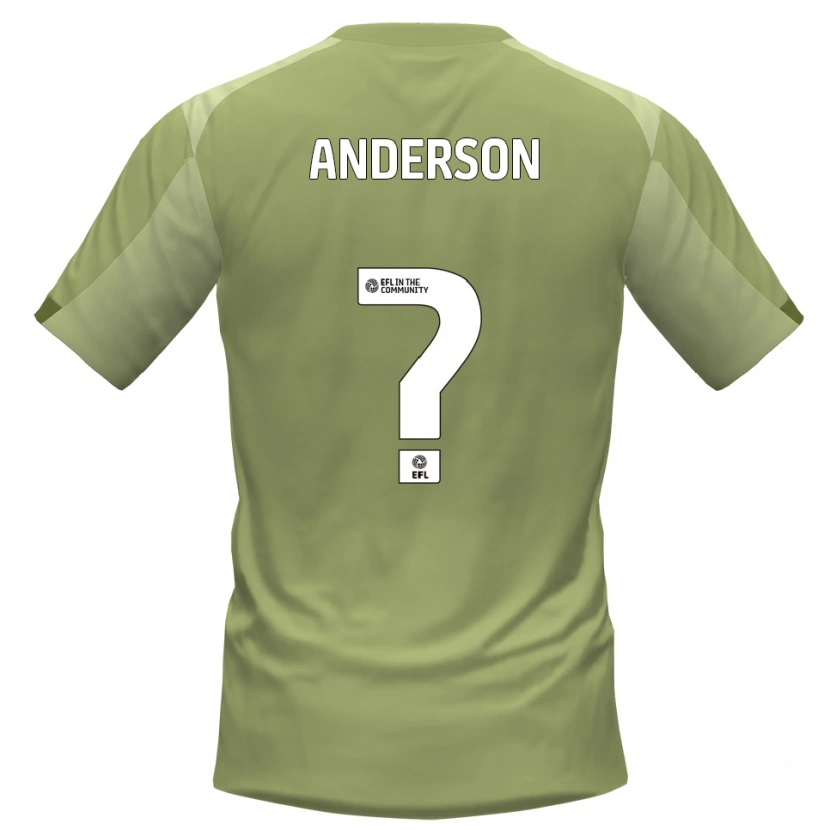 Danxen Niño Camiseta Charlie Anderson #0 Salvia Champán 2ª Equipación 2025/26 La Camisa