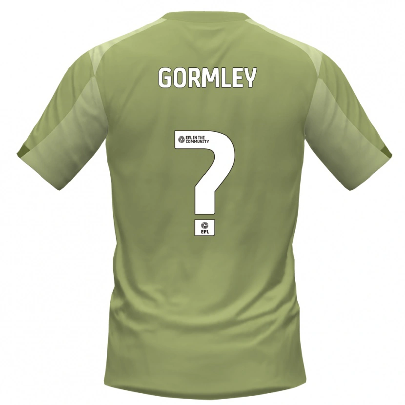 Danxen Niño Camiseta Chloe Gormley #0 Salvia Champán 2ª Equipación 2025/26 La Camisa
