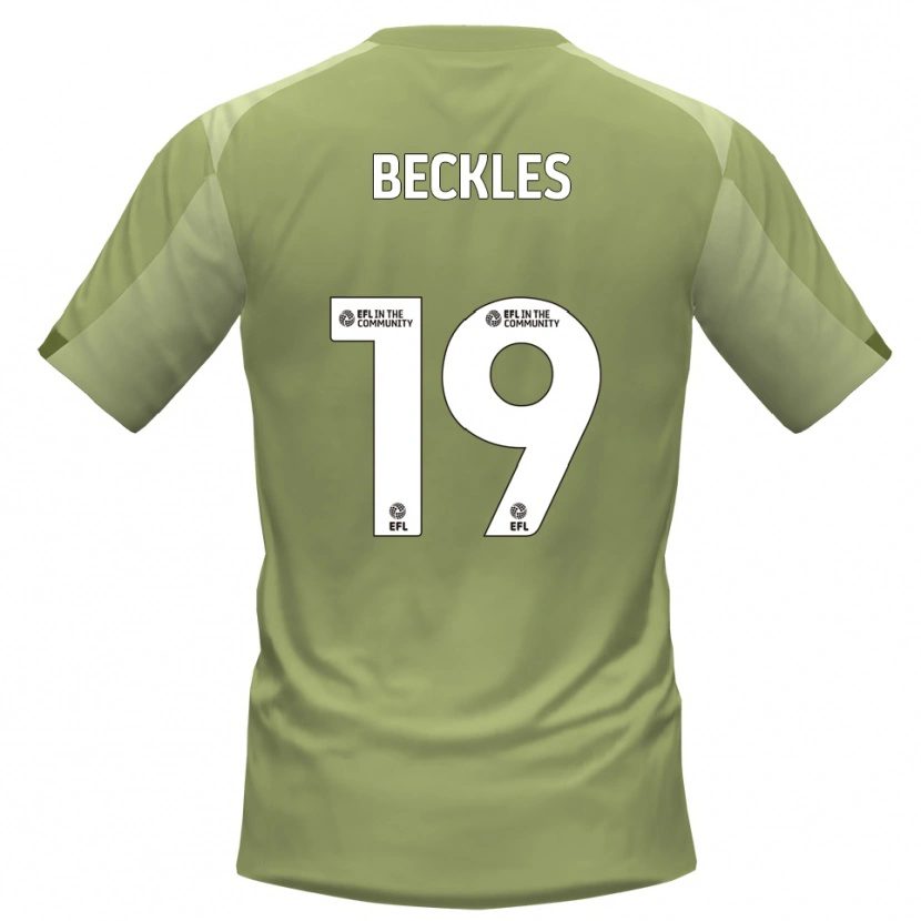 Danxen Niño Camiseta Omar Beckles #19 Salvia Champán 2ª Equipación 2025/26 La Camisa