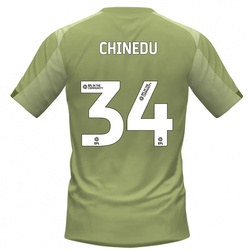 Danxen Niño Camiseta Phillip Chinedu #34 Salvia Champán 2ª Equipación 2025/26 La Camisa