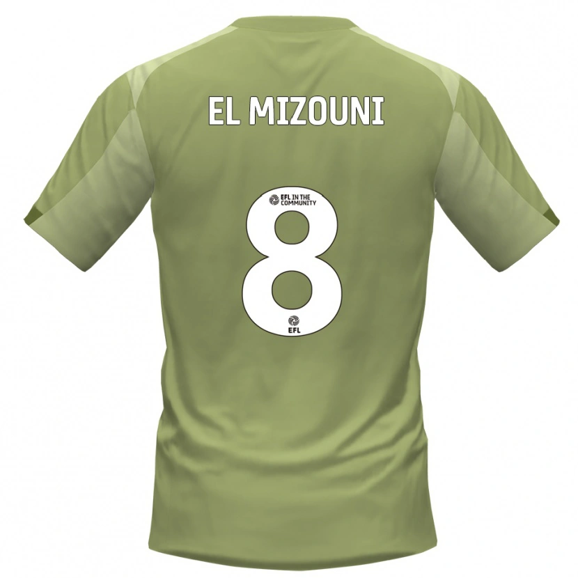 Danxen Niño Camiseta Idris El Mizouni #8 Salvia Champán 2ª Equipación 2025/26 La Camisa