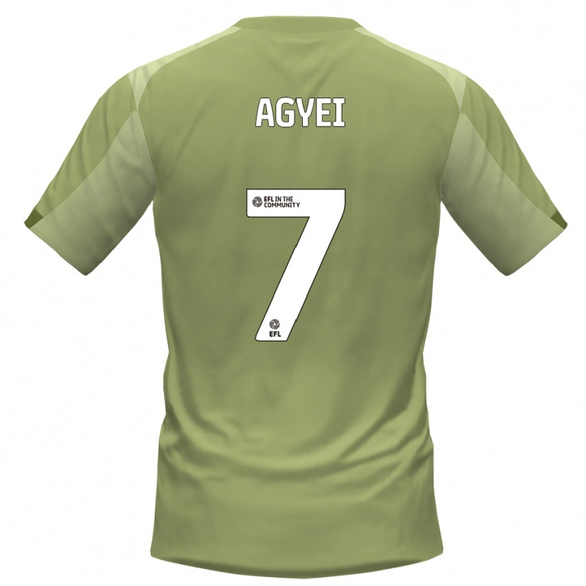 Danxen Niño Camiseta Dan Agyei #7 Salvia Champán 2ª Equipación 2025/26 La Camisa