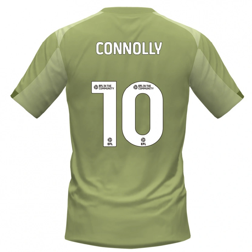 Danxen Niño Camiseta Aaron Connolly #10 Salvia Champán 2ª Equipación 2025/26 La Camisa