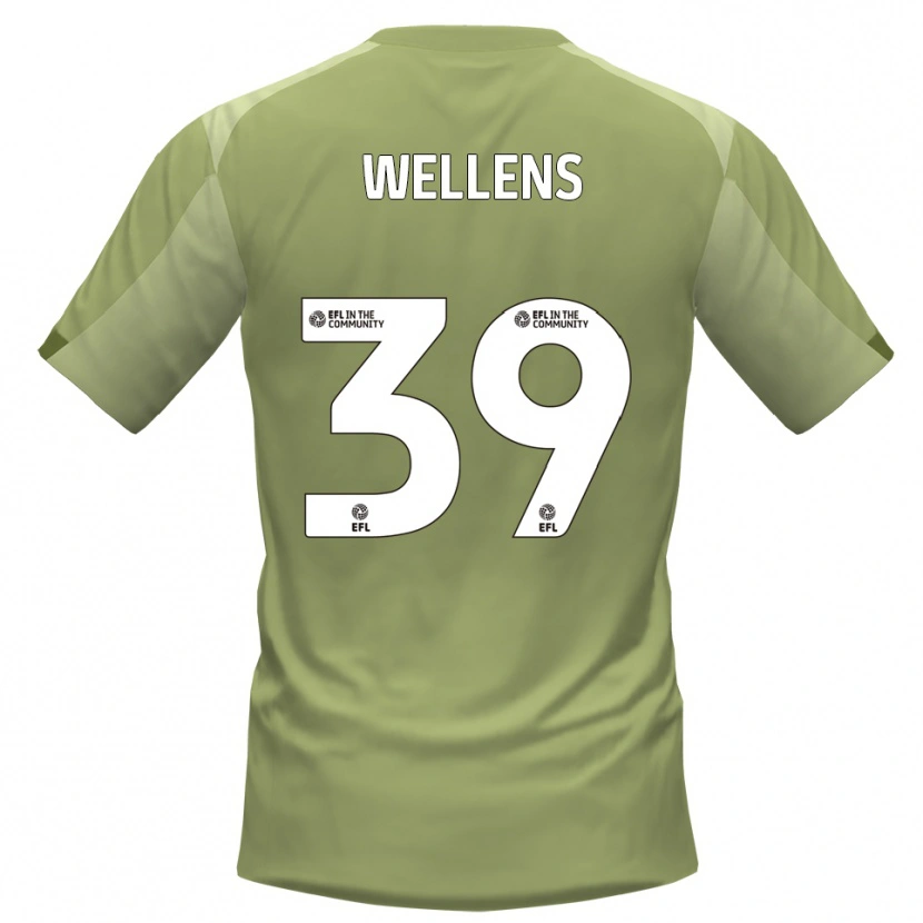 Danxen Niño Camiseta Alfie Wellens #39 Salvia Champán 2ª Equipación 2025/26 La Camisa