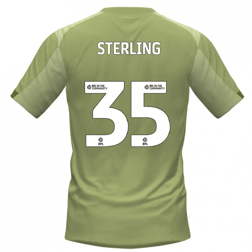 Danxen Niño Camiseta Aaron Sterling #35 Salvia Champán 2ª Equipación 2025/26 La Camisa