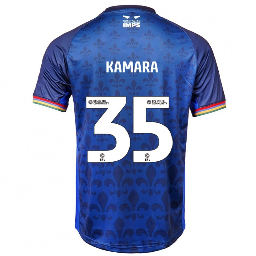 Danxen Niño Camiseta Mj Kamara #35 Azul Azul Marino 2ª Equipación 2025/26 La Camisa