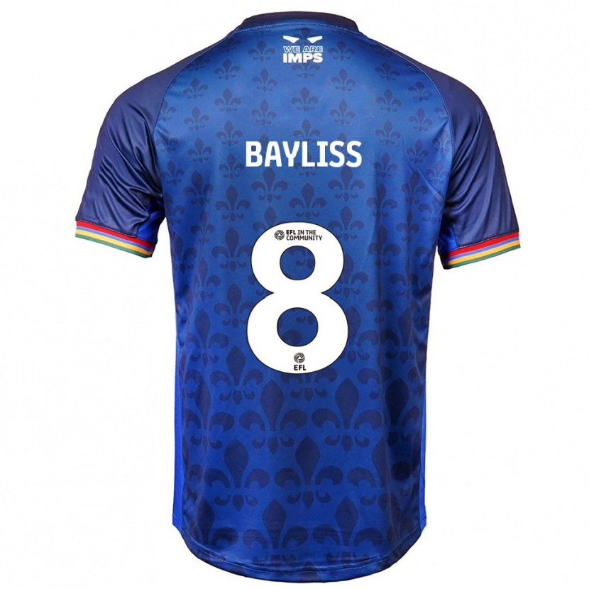 Danxen Niño Camiseta Tom Bayliss #8 Azul Azul Marino 2ª Equipación 2025/26 La Camisa