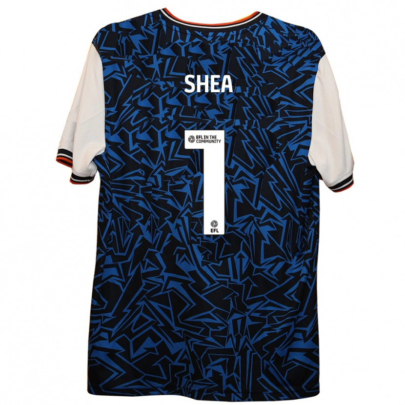 Danxen Niño Camiseta James Shea #1 Azul Negro Blanco 2ª Equipación 2025/26 La Camisa