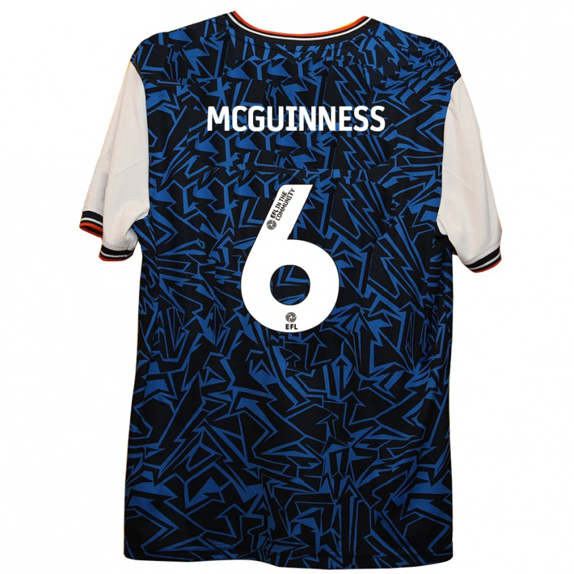 Danxen Niño Camiseta Mark Mcguinness #6 Azul Negro Blanco 2ª Equipación 2025/26 La Camisa