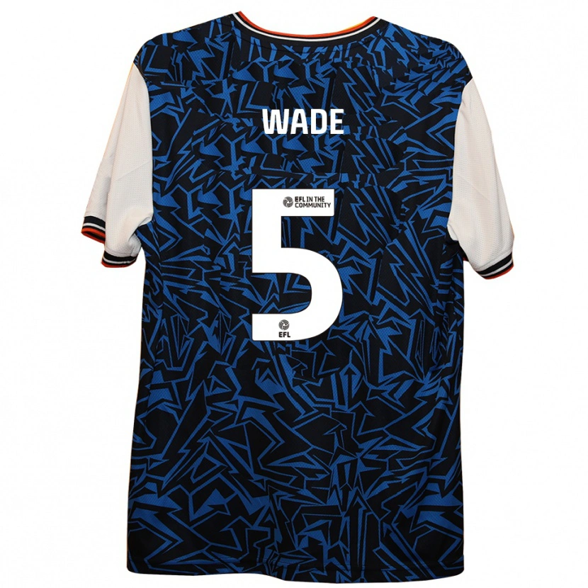 Danxen Niño Camiseta Elly Wade #5 Azul Negro Blanco 2ª Equipación 2025/26 La Camisa