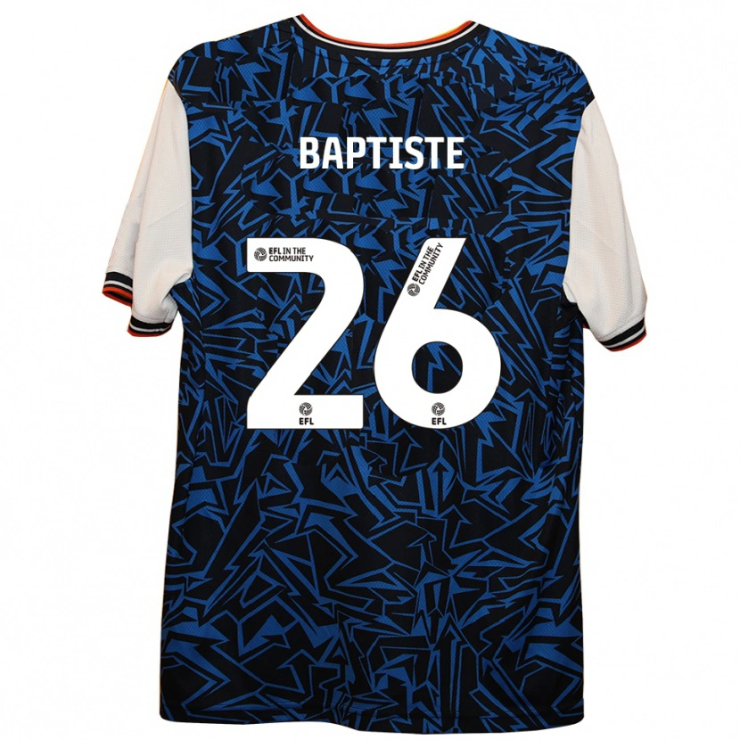 Danxen Niño Camiseta Shandon Baptiste #26 Azul Negro Blanco 2ª Equipación 2025/26 La Camisa