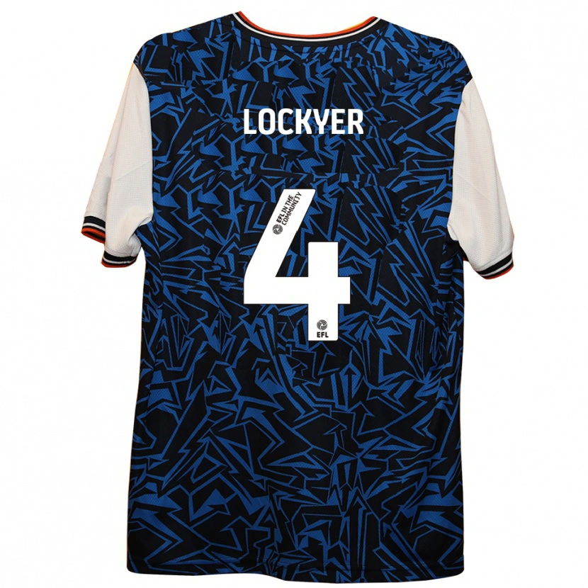 Danxen Niño Camiseta Tom Lockyer #4 Azul Negro Blanco 2ª Equipación 2025/26 La Camisa
