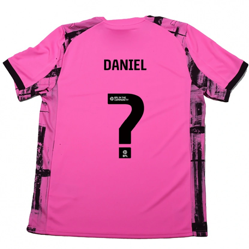 Danxen Niño Camiseta Joanna Daniel #0 Rojo Rosado Negro 2ª Equipación 2025/26 La Camisa