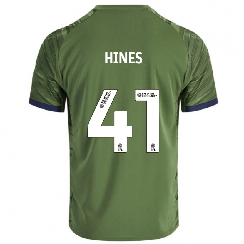 Danxen Niño Camiseta Kayleigh Hines #41 Verde Blanco 2ª Equipación 2025/26 La Camisa