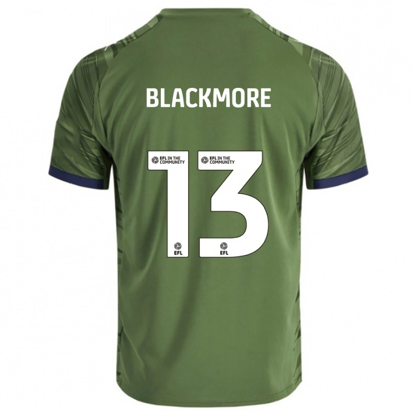 Danxen Niño Camiseta Will Blackmore #13 Verde Blanco 2ª Equipación 2025/26 La Camisa