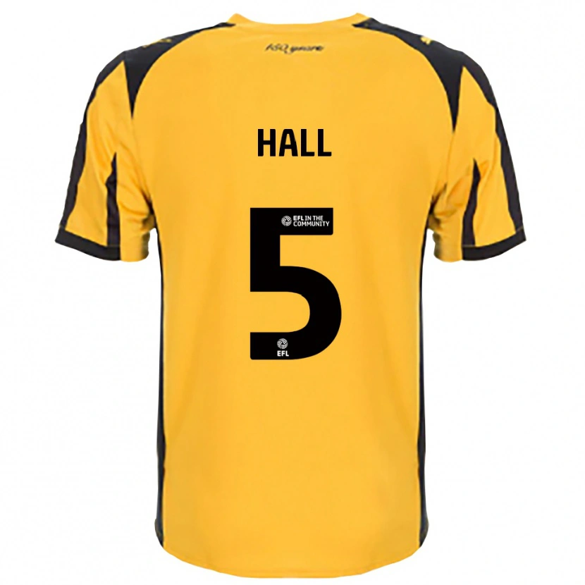 Danxen Niño Camiseta Connor Hall #5 Naranja Negro 2ª Equipación 2025/26 La Camisa