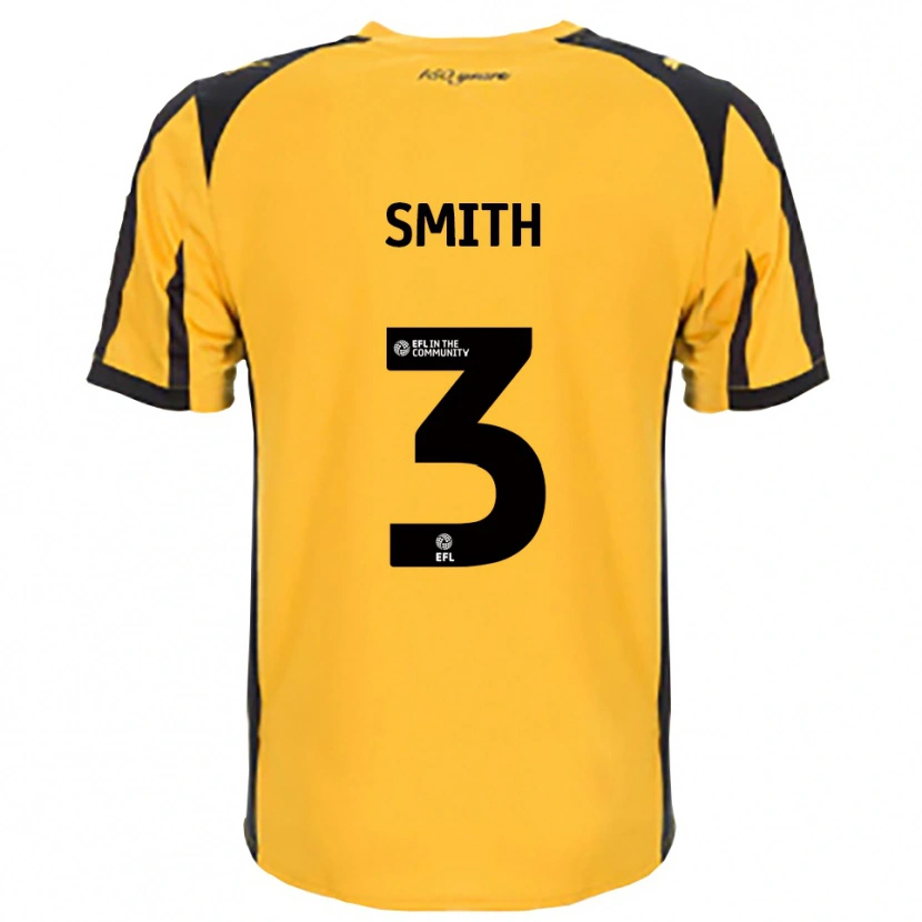 Danxen Niño Camiseta Jessica Smith #3 Naranja Negro 2ª Equipación 2025/26 La Camisa