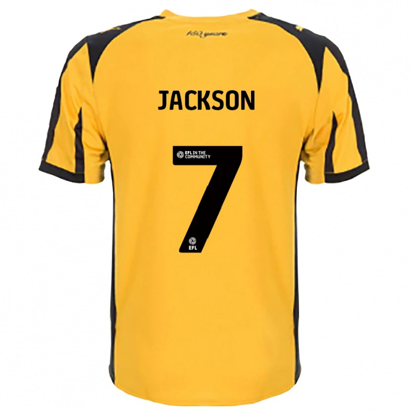 Danxen Niño Camiseta Lily Jackson #7 Naranja Negro 2ª Equipación 2025/26 La Camisa