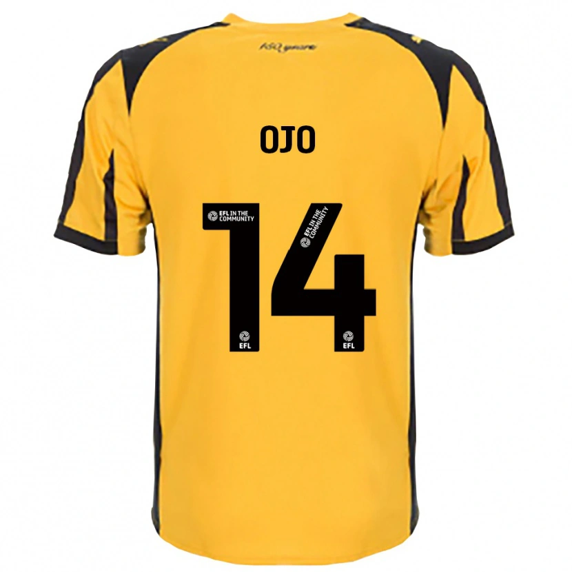 Danxen Niño Camiseta Funso Ojo #14 Naranja Negro 2ª Equipación 2025/26 La Camisa