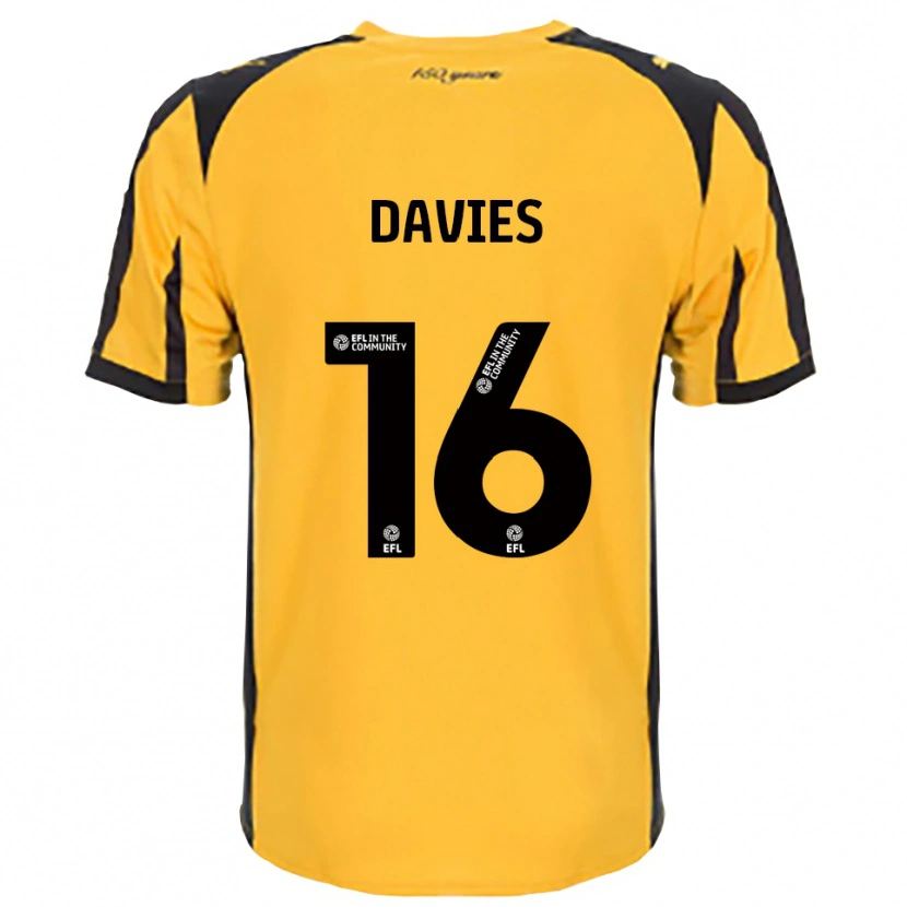 Danxen Niño Camiseta Cassie Davies #16 Naranja Negro 2ª Equipación 2025/26 La Camisa