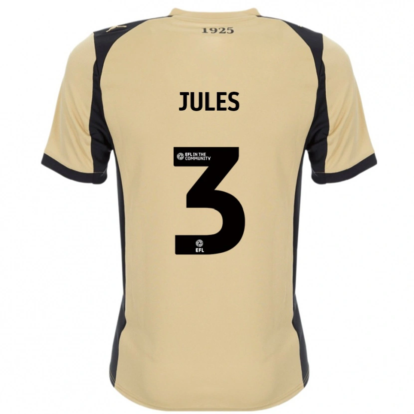 Danxen Niño Camiseta Zak Jules #3 Dorado Negro 2ª Equipación 2025/26 La Camisa
