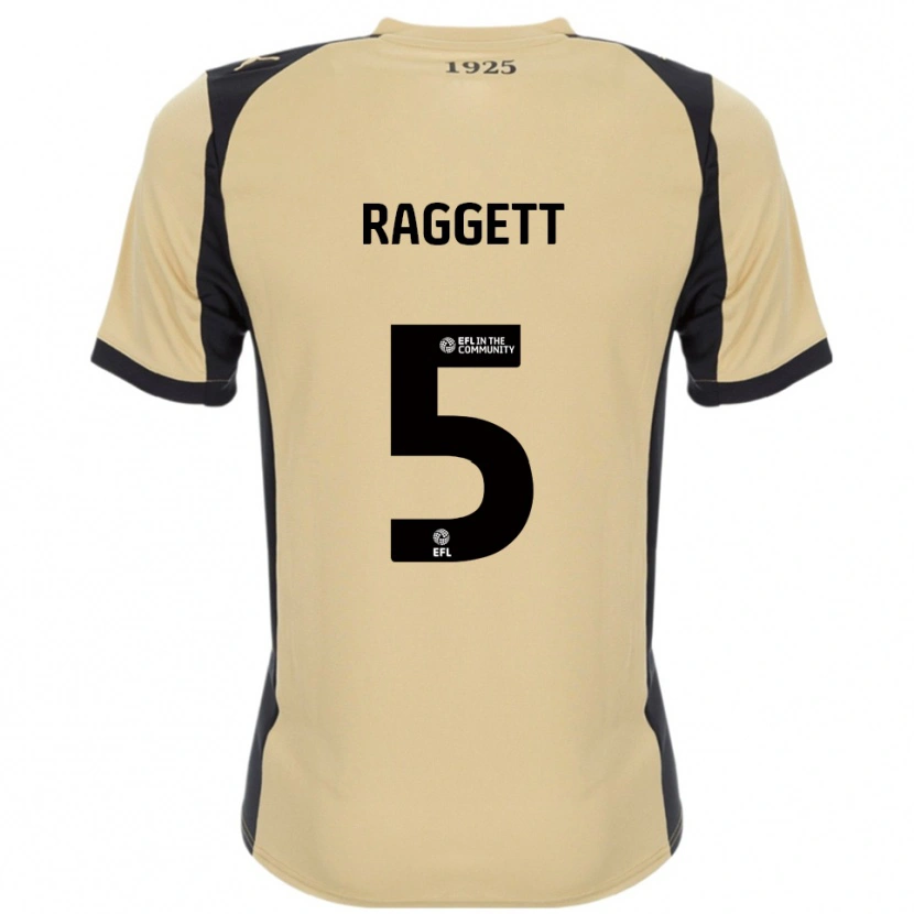Danxen Niño Camiseta Sean Raggett #5 Dorado Negro 2ª Equipación 2025/26 La Camisa