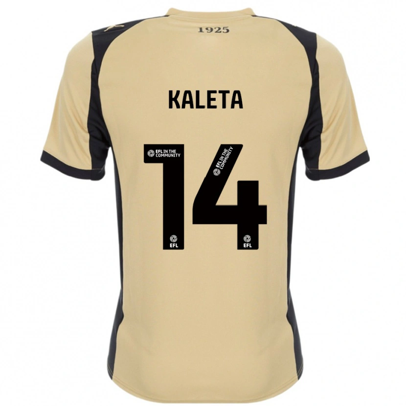 Danxen Niño Camiseta Marvin Kaleta #14 Dorado Negro 2ª Equipación 2025/26 La Camisa