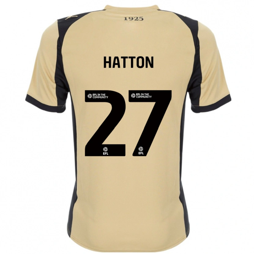Danxen Niño Camiseta Ben Hatton #27 Dorado Negro 2ª Equipación 2025/26 La Camisa