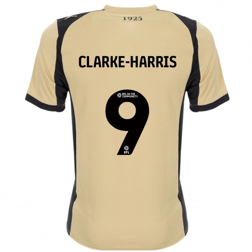 Danxen Niño Camiseta Jonson Clarke-Harris #9 Dorado Negro 2ª Equipación 2025/26 La Camisa