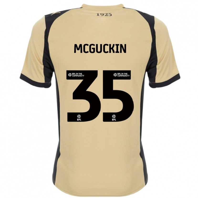 Danxen Niño Camiseta Ciaran Mcguckin #35 Dorado Negro 2ª Equipación 2025/26 La Camisa
